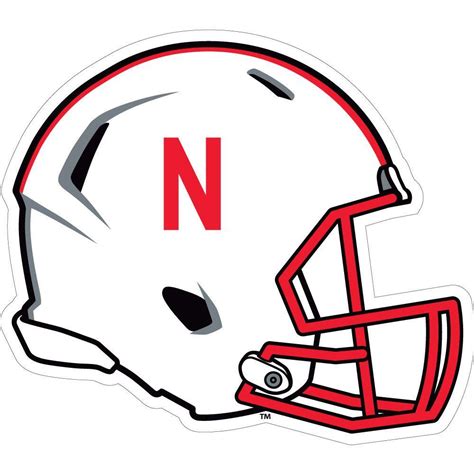 Huskers | Nebraska 6" Football Helmet Decal | Alumni Hall