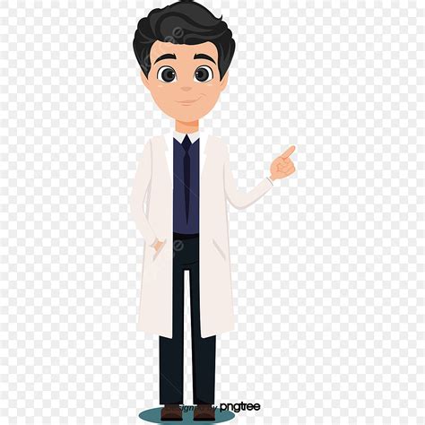 Doctor White Coat Clipart Transparent Background, A Male Doctor In A White Coat, Doctor Clipart ...