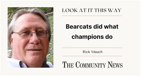 Bearcats did what champions do | The Community News