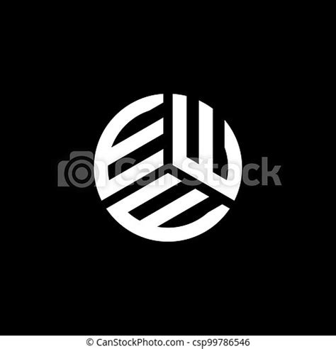 Ewe letter logo design on white background. ewe creative initials letter logo concept. ewe ...