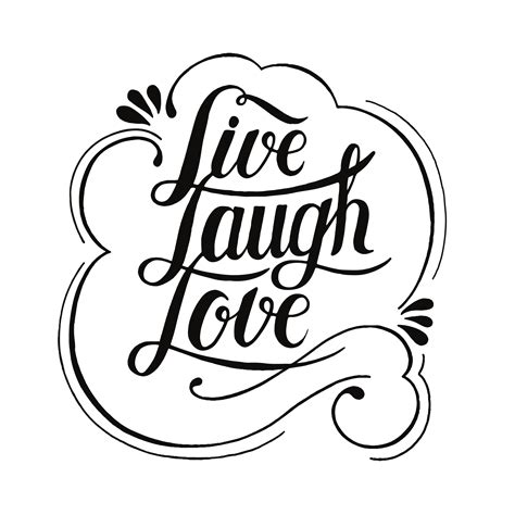 Live laugh love typography design - Download Free Vectors, Clipart ...