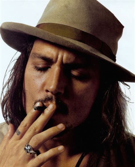 Hot Wallpaper: Johnny Depp Smoking.