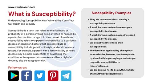 Susceptibility - Word Coach