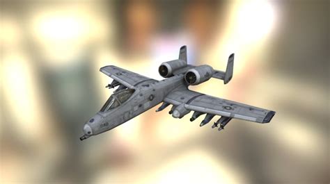 US Warthog aircraft - 3D model by Retroepic [8e4de3a] - Sketchfab