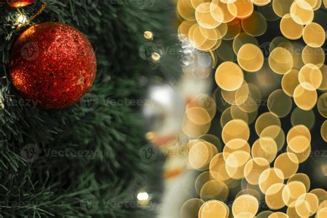 Christmas tree and bokeh lights 1853335 Stock Photo at Vecteezy