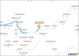 Akure (Nigeria) map - nona.net