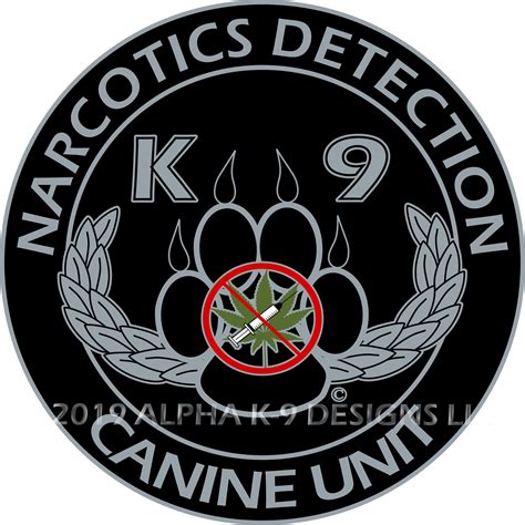 Narcotics Detection K-9 Unit Decal · Alpha K-9 Designs LLC · Online ...