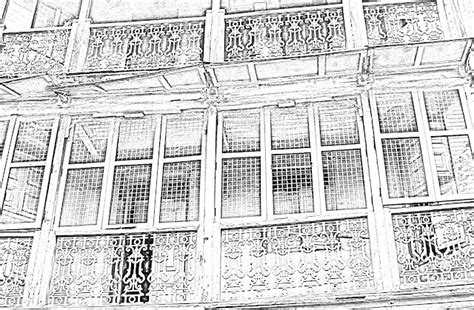 Stock Pictures: Sketches of balcony railing designs