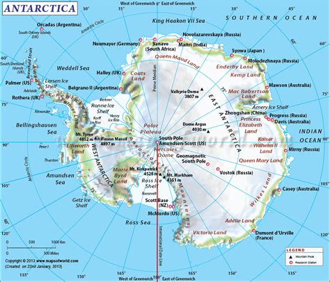 Map of Antarctica | Antarctica Map | Collection of Antarctica Maps | Antartida mapa, Antartida ...