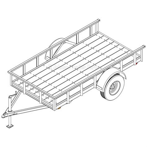 5' x 10' Utility Trailer Plans Blueprints - 3,500 lb Capacity