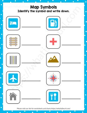 Map Symbol Worksheets for Grade 2 - Your Home Teacher