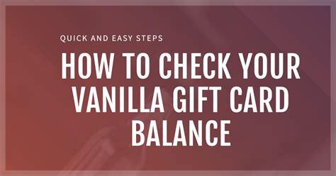 How to Check Your Vanilla Gift Card Balance - CoinCola Blog