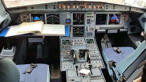 New A321 cockpit. Delta. DTW. : aviation