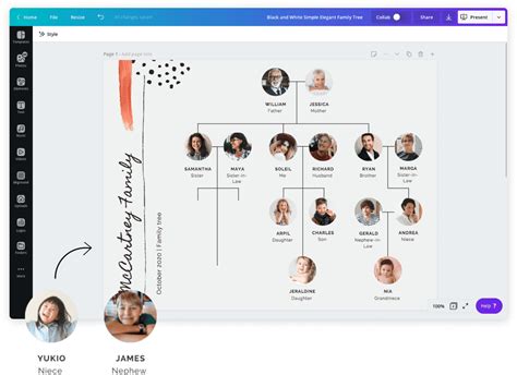 Free Online Family Tree Maker: Design a Custom Family Tree - Canva
