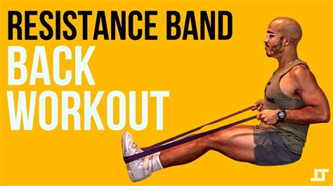 Resistance Band Back Workout | 4 Back Exercise | No Attachment - YouTube