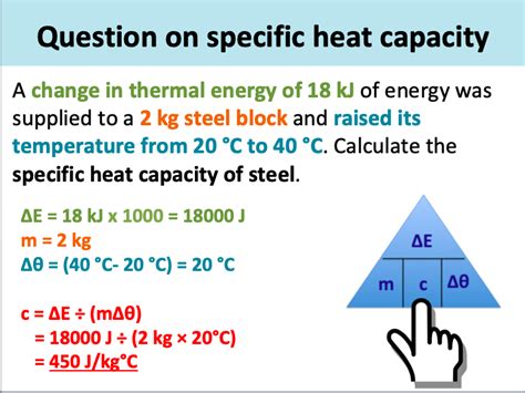 Specific Heat Capacity Equation Triangle