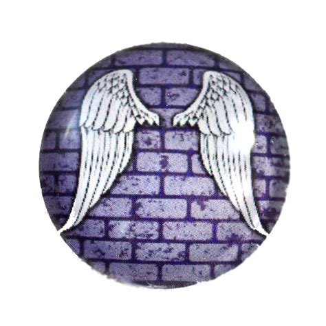 Gothic Angel Wings Glass Cabochon – Handmade Glass Eyes