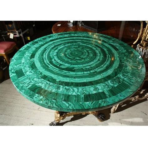 Green Malachite Marble Inlay Table, Marble Coffee Table, Table for Bar ...