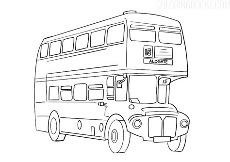 Bus Free Printable Coloring Pages Double Decker