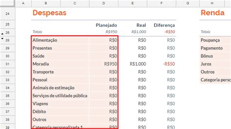 Exemplo De Planilha De Gastos Mensais No Excel – Novo Exemplo