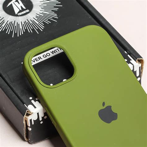 Dark Green Original Silicone case for Apple iphone 13 Mini – The Hatke