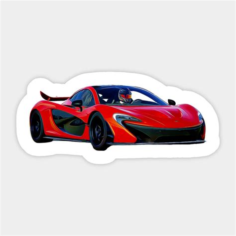 McLaren P1 Cartoon by synchrodesign | Mclaren p1, Mclaren, Cartoon stickers