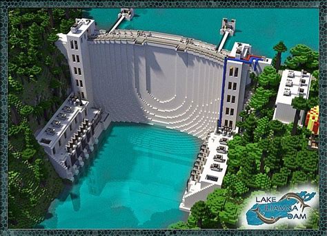 Lake Iliamna Dam- a moderm Dam +Download Minecraft Map