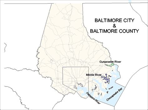 Baltimore City County Map - Issie Leticia