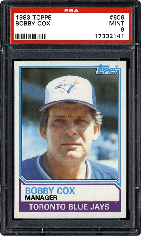 1983 Topps Bobby Cox | PSA CardFacts®