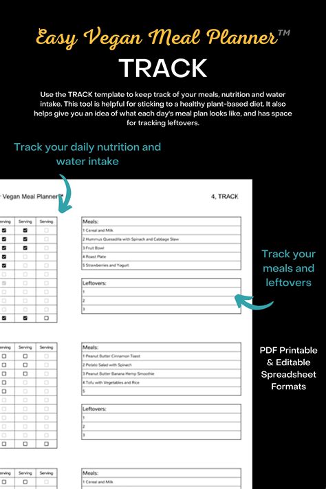 Easy Vegan Meal Planner™ - Etsy