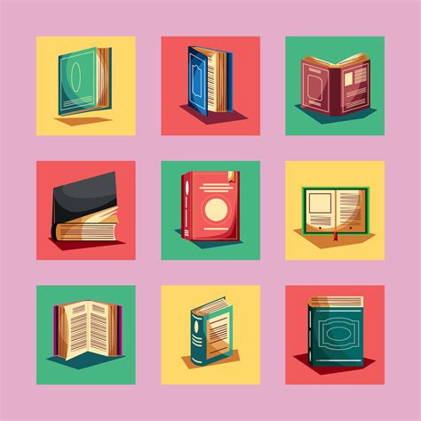 books literature icon set 10421757 Vector Art at Vecteezy