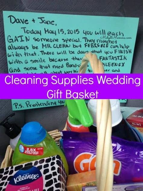 Cleaning Supplies Wedding Gift Basket