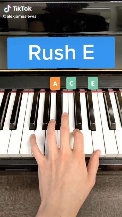 Rush E tutorial | Piano songs, Piano tutorials songs, Easy piano songs