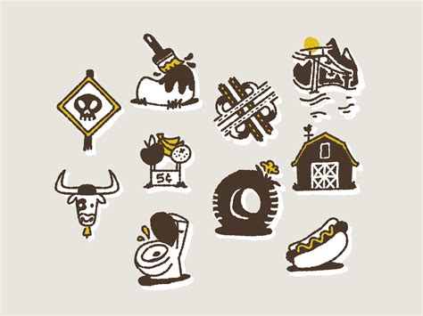 Road Trip Bingo Illustrations by Brendan Wray on Dribbble