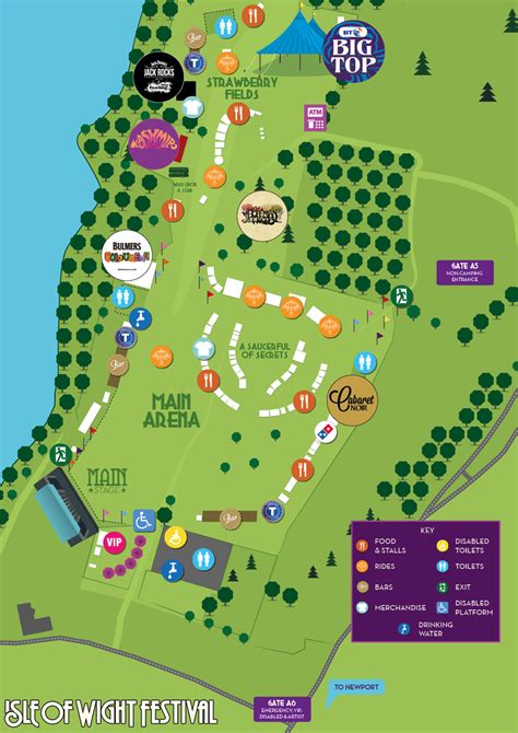 Isle Of Wight Festival Map – Verjaardag Vrouw 2020