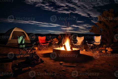 Campfire Night Sky. Generative AI 31580023 Stock Photo at Vecteezy