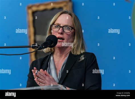 New York, NY - January 18, 2021: Melinda Katz, Queens District Attorney ...