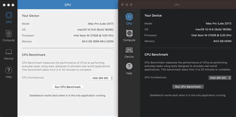 Geekbench 4 Versus 5 iMac Pro | RK.MD