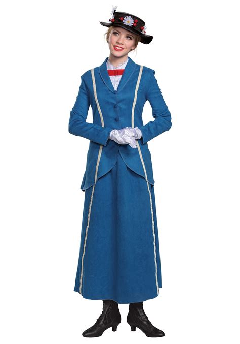 Mary Poppins Women's Blue Coat Costume