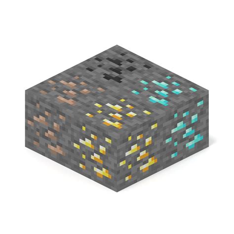 Minecraft primary ore blocks 3D model - TurboSquid 1435489