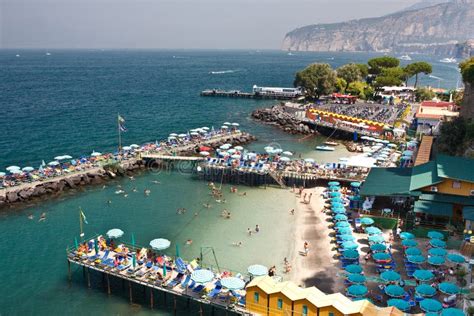 Sorrento beaches stock photo. Image of italian, black - 17313748