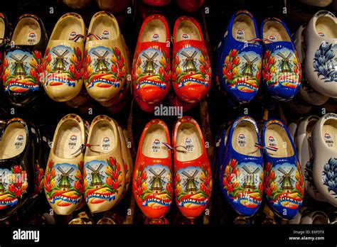 Traditional Dutch Clogs For Sale, Zaanse Schans, Amsterdam, Holland Stock Photo, Royalty Free ...