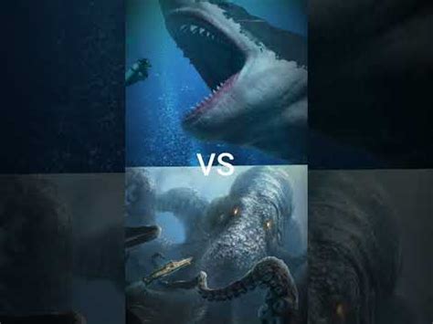 Kraken vs megalodon || menurut kalian siapa yang penguasa lautan 🤔 ...