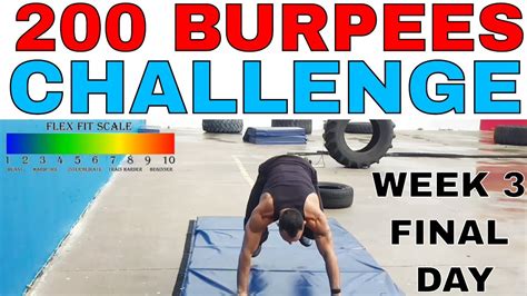 200 Burpees Challenge Complete - Week 3 #flexfitchallenge - YouTube