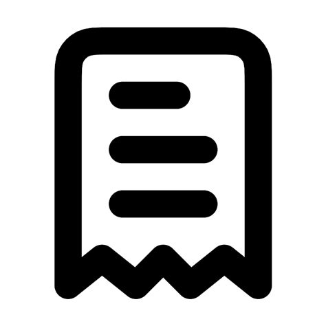 Receipt Alt 1 Vector SVG Icon - SVG Repo