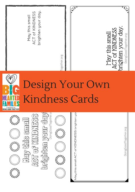 Blank Kindness Cards Printable