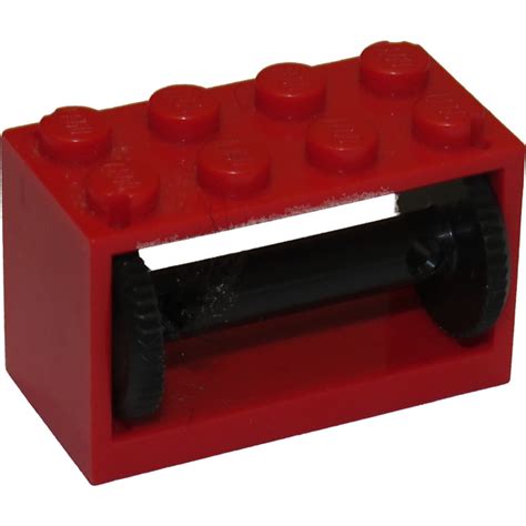 LEGO Red Hose Reel 2 x 4 x 2 Holder with Spool Inventory | Brick Owl - LEGO Marketplace