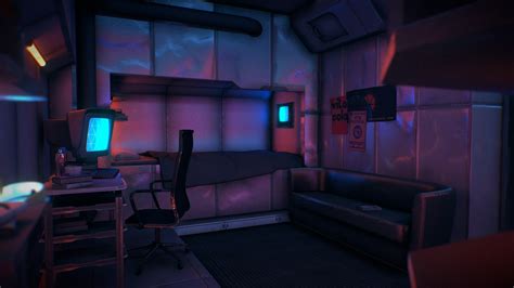 Starship Crew Quarters (Scaled for VR) - 3D model by LoneDeveloper ...