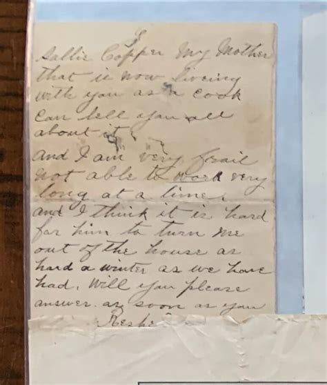 Harriet Jones Letter — Water's Edge Museum