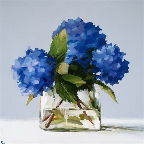 Blue Hydrangeas | Kirsty Whyatt | Watermark Gallery Harrogate